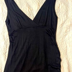 Great black sleeveless sundress for casual wear or dinner on a hot summer night!